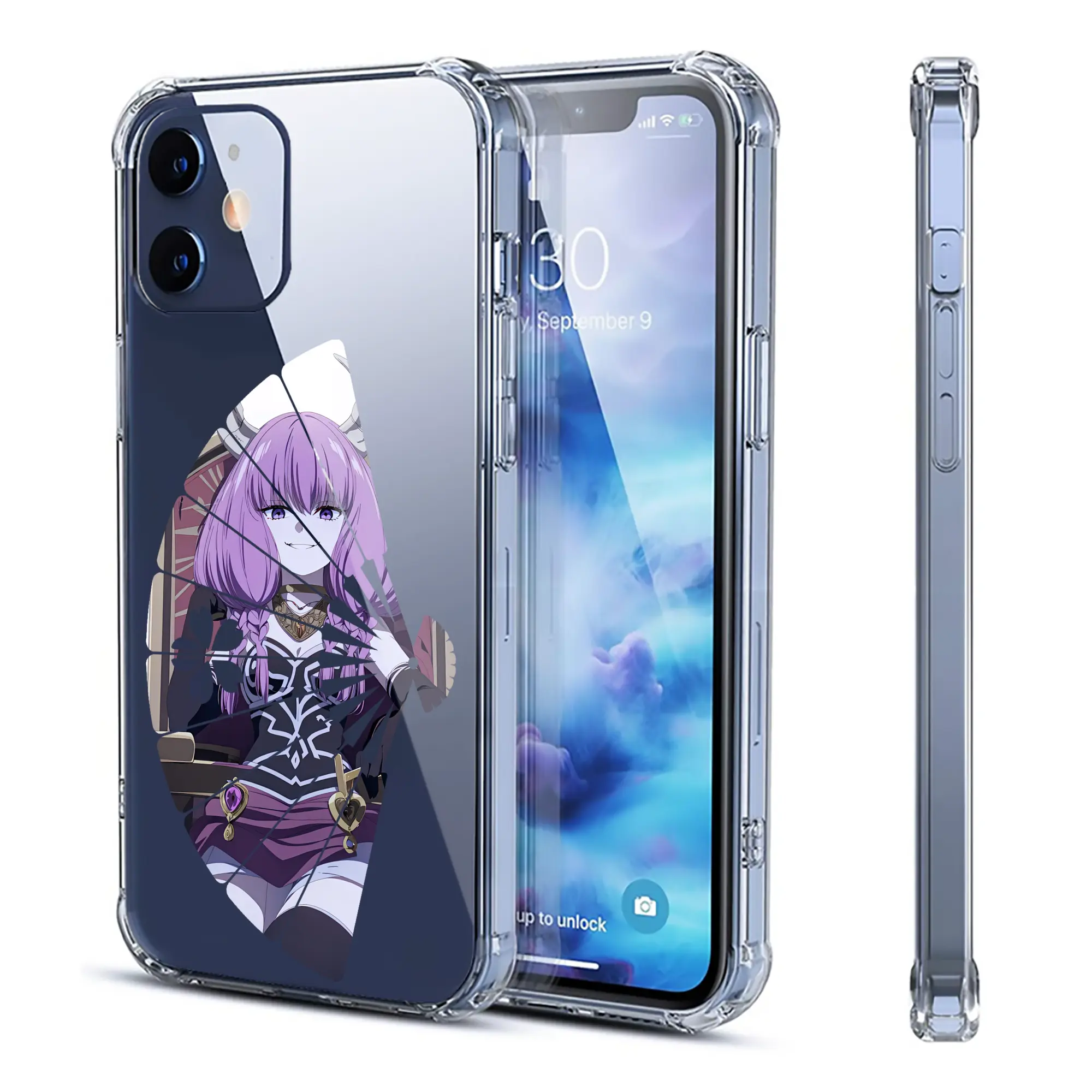 葬送のフリーレン（Frieren） グッズ,アウラ（Aura） - IPhone 12シリーズ対応 ・ 透明スマホケース ・ クリアソフトケース ・ TPU素材 ・ 耐衝撃 ・ 高密着 ・ 防汚 防指紋 ・ 簡単着脱